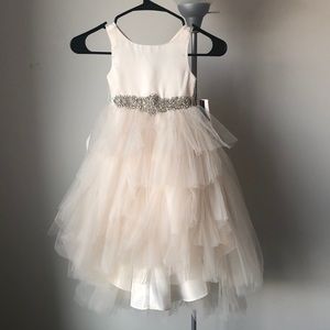 3T Girls flower girl high low dress